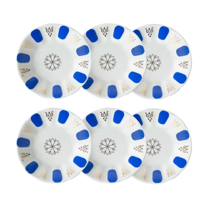 ACEM ÇAY TABAĞI - MAVİ 6 LI