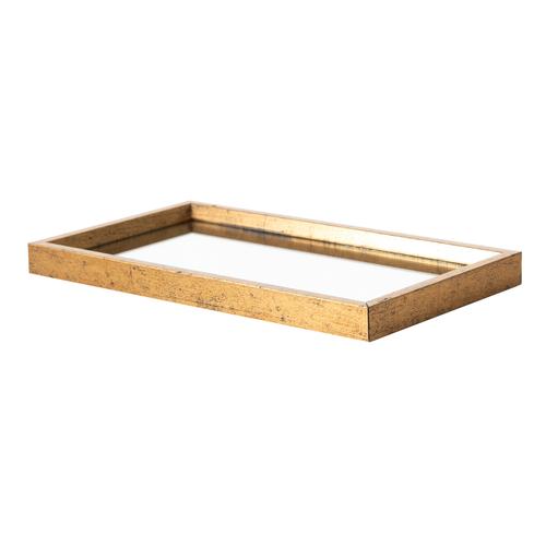  GOLD DEKORATİF  TEPSİ 15X26 CM