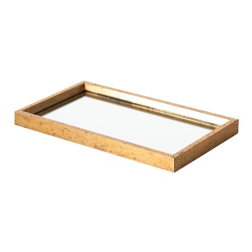  GOLD DEKORATİF  TEPSİ 15X26 CM