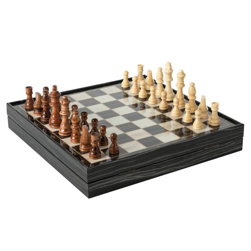 BLACK MARBLE HAZNELİ SATRANÇ