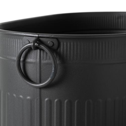  SİYAH KATLANABİLİR AYAKLI ODUN KOVASI 55 CM