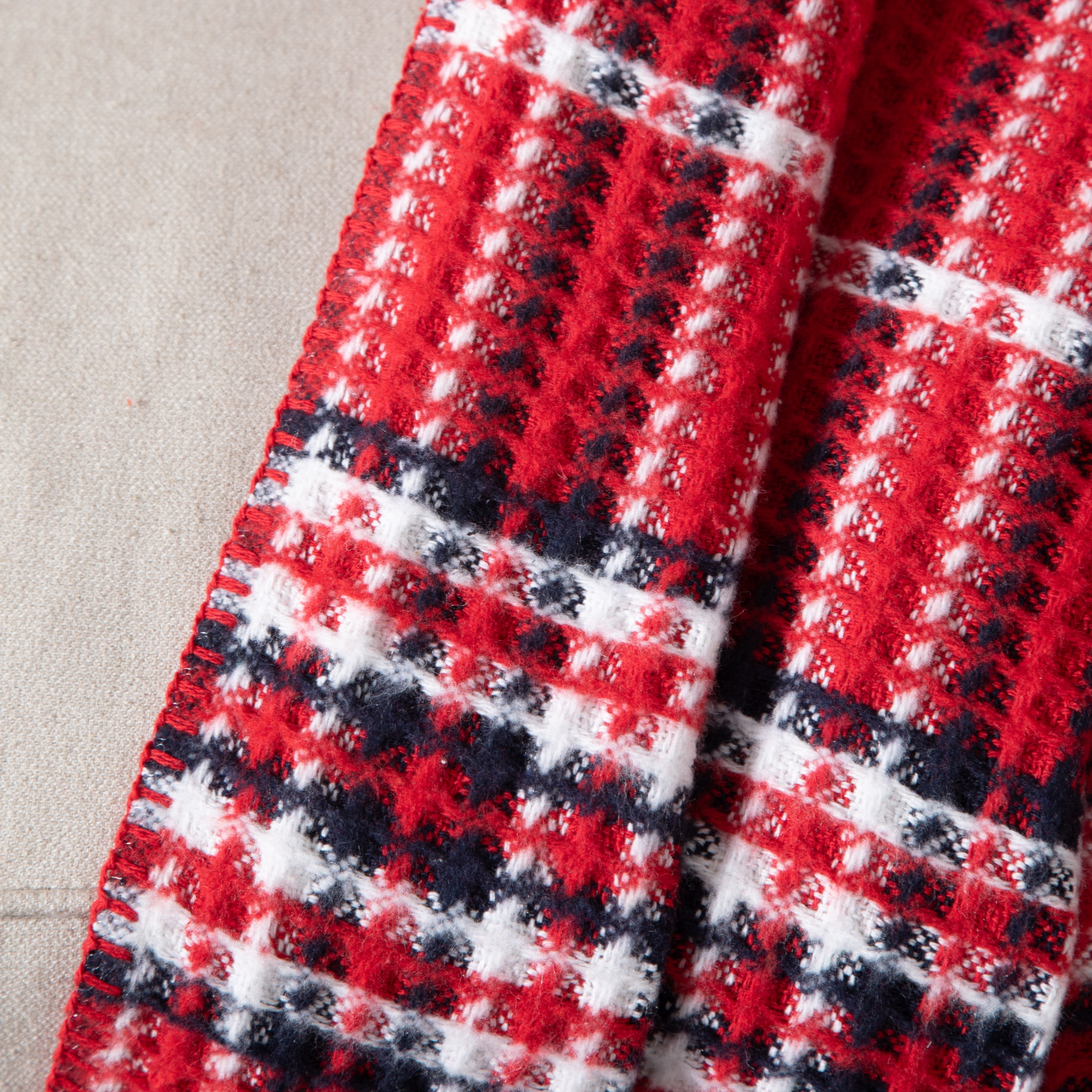 OXFORD KARELİ BATTANİYE KIRMIZI 150x200