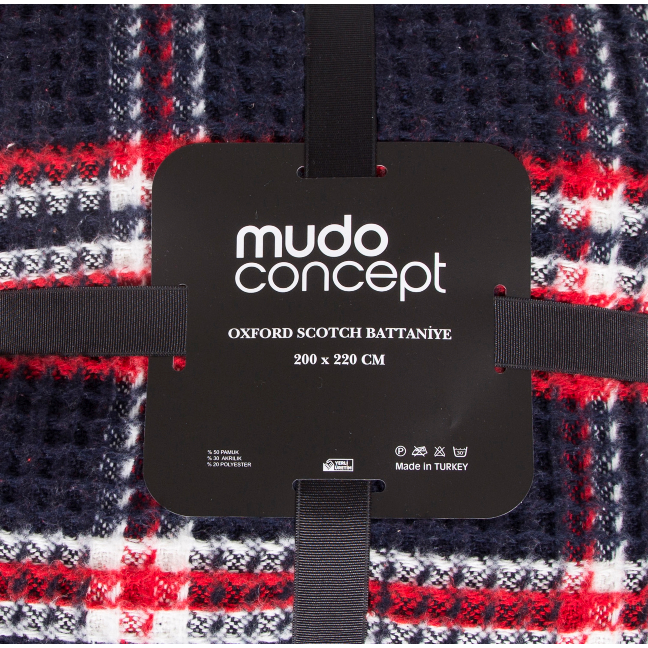 OXFORD KARELİ BATTANİYE ÇİFT KİŞİLİK LACİVERT 200x220