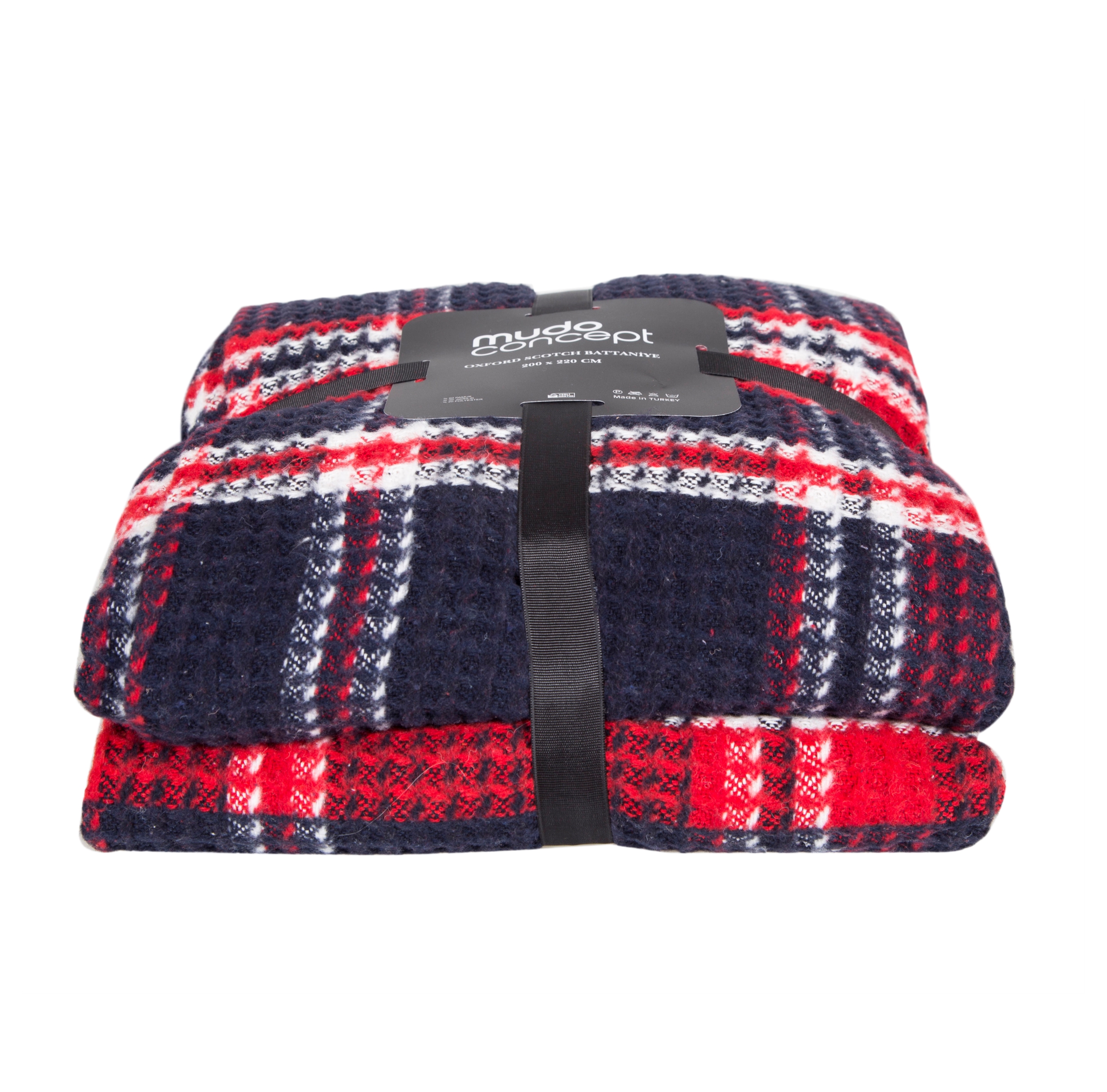 OXFORD KARELİ BATTANİYE ÇİFT KİŞİLİK LACİVERT 200x220