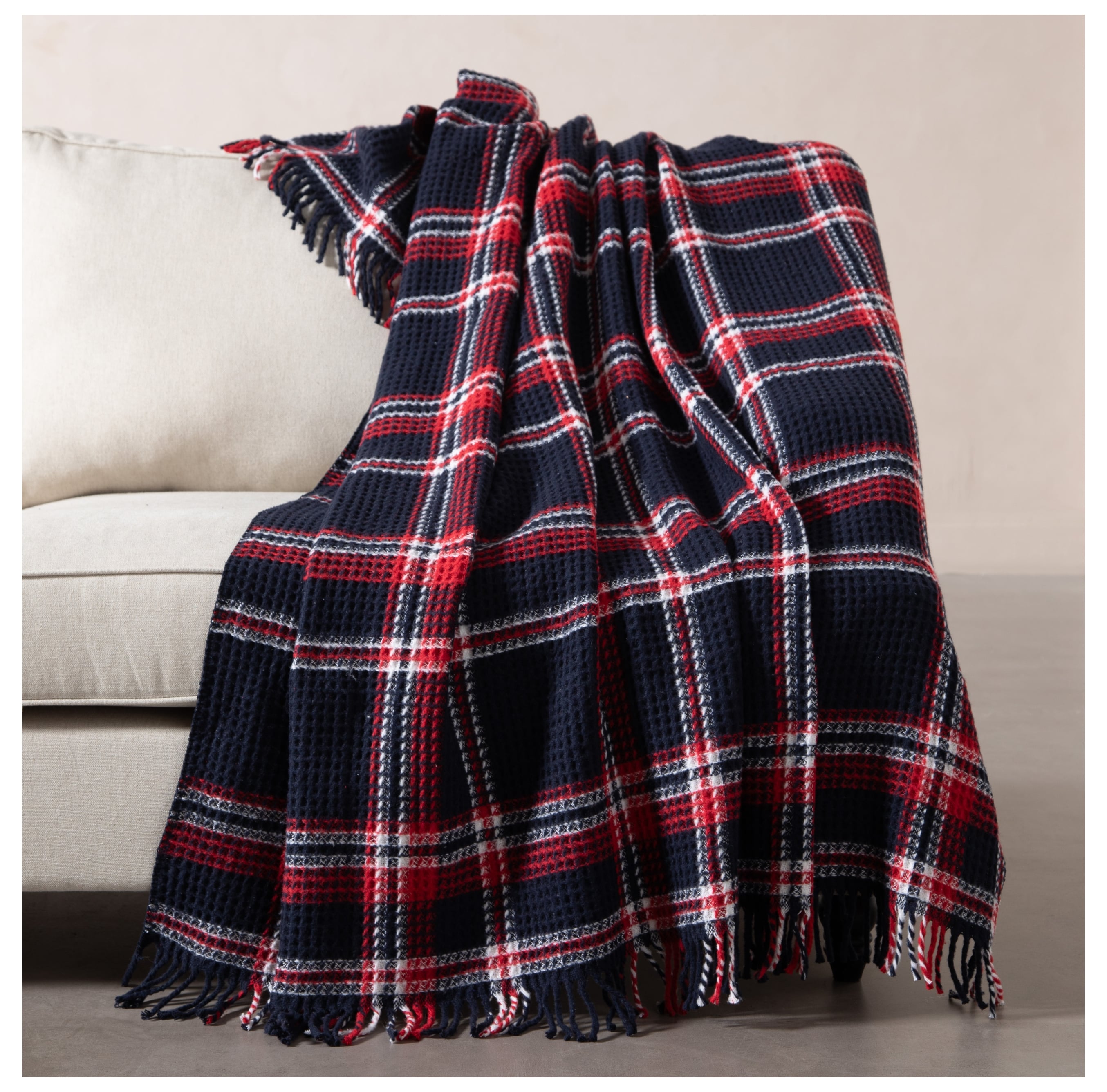 OXFORD KARELİ BATTANİYE LACİVERT 150x200