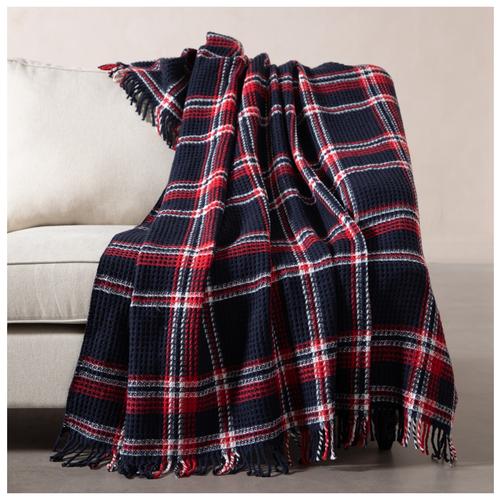 OXFORD KARELİ BATTANİYE ÇİFT KİŞİLİK LACİVERT 200x220