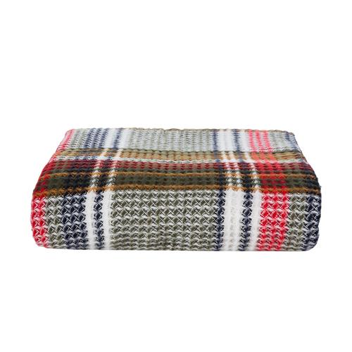  OXFORD KARELİ DİZ ÜSTÜ  BATTANİYE YEŞİL 130x170