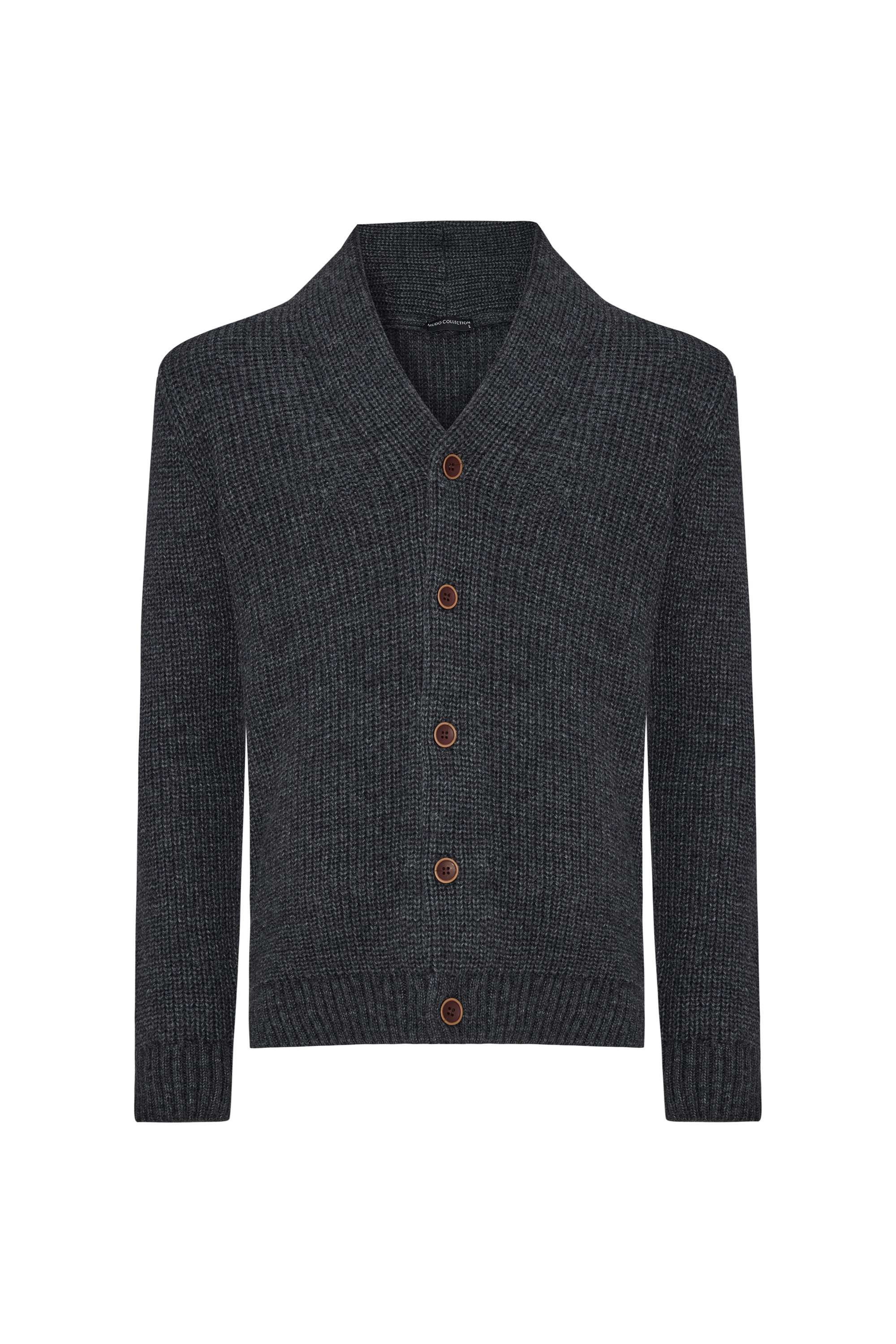 ÖRGÜLÜ YÜN KARIŞIMLI HIRKA