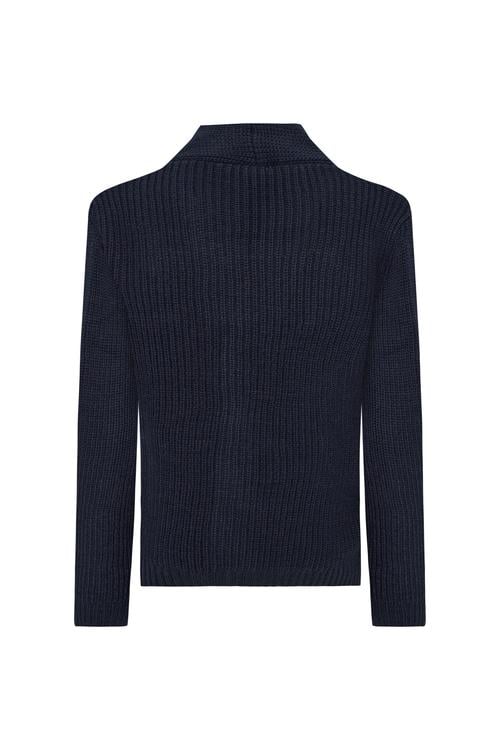  ÖRGÜLÜ YÜN KARIŞIMLI HIRKA