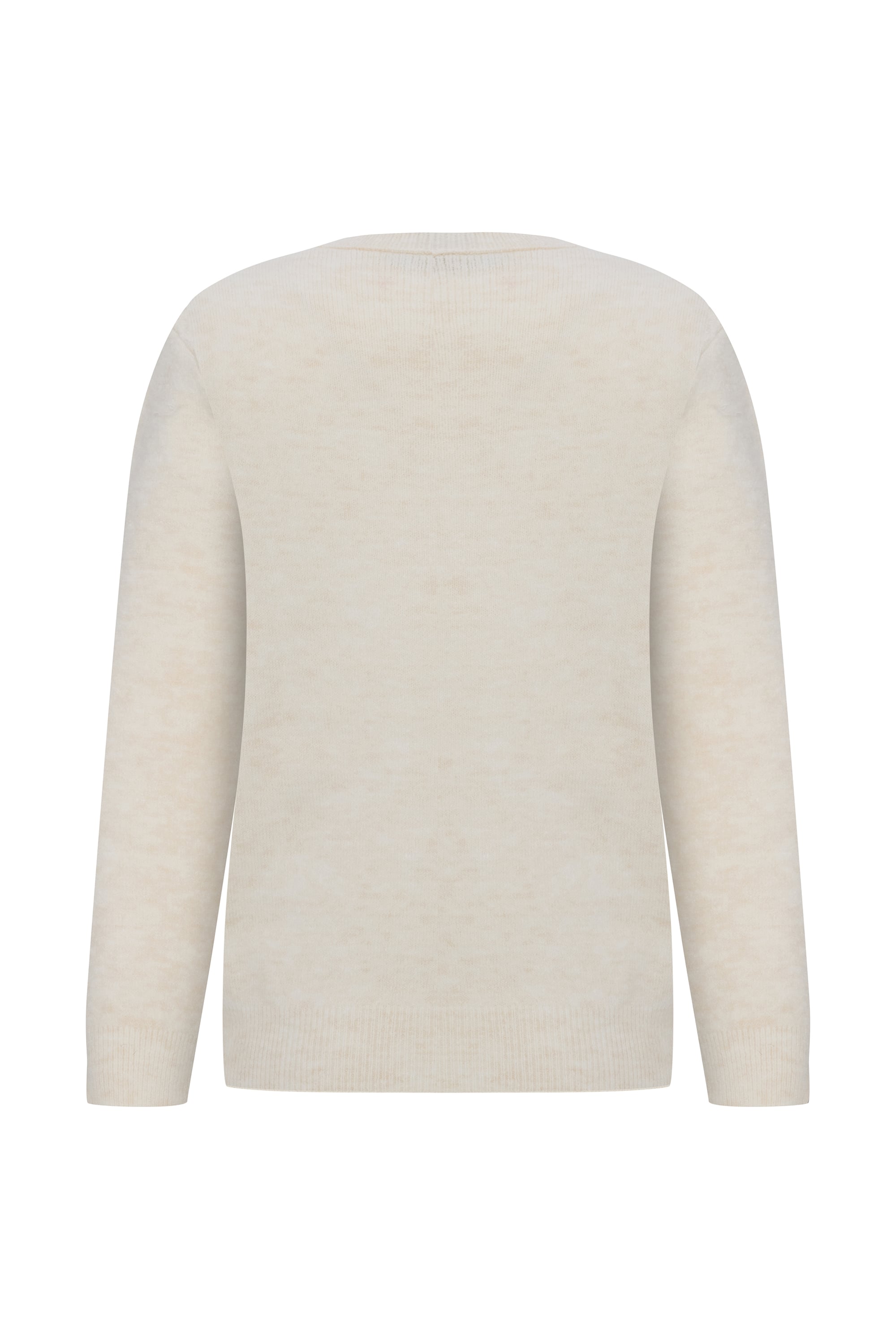 ÖRGÜLÜ İNCİ İŞLEMELİ KAZAK