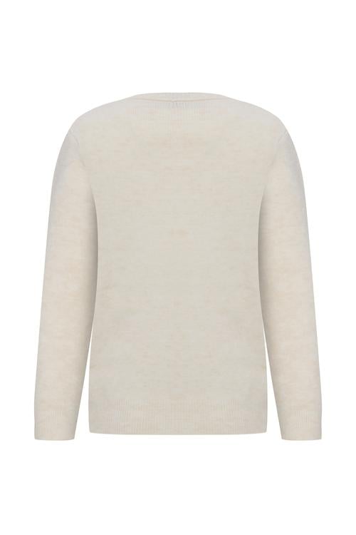  ÖRGÜLÜ İNCİ İŞLEMELİ KAZAK