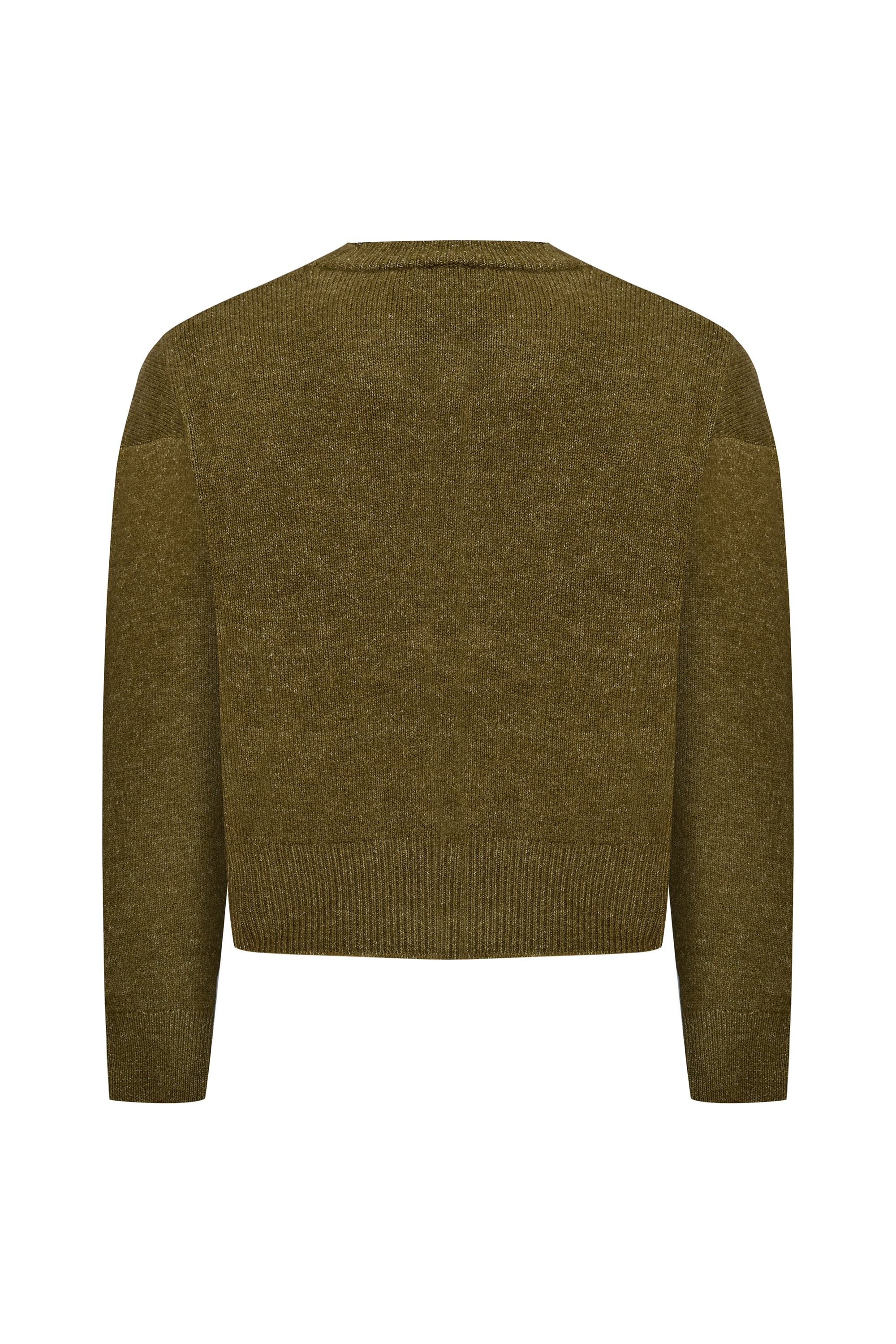 BİSİKLET YAKA CROP HIRKA