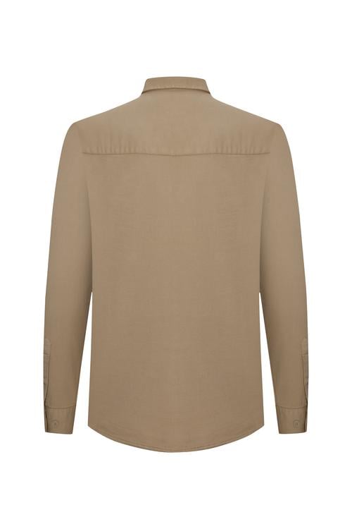  ÇİFT CEPLİ REGULAR FIT UZUN KOLLU GÖMLEK