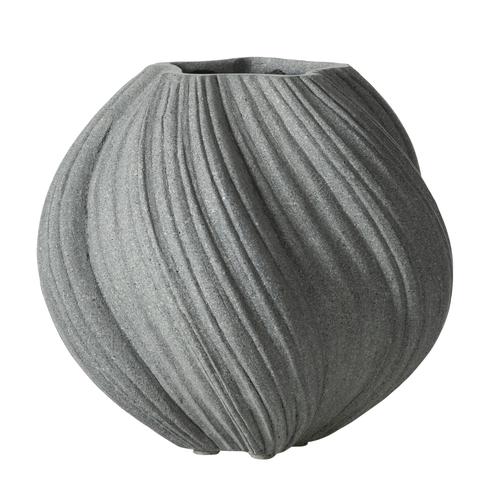  SPIRAL VAZO GRİ 34X32CM