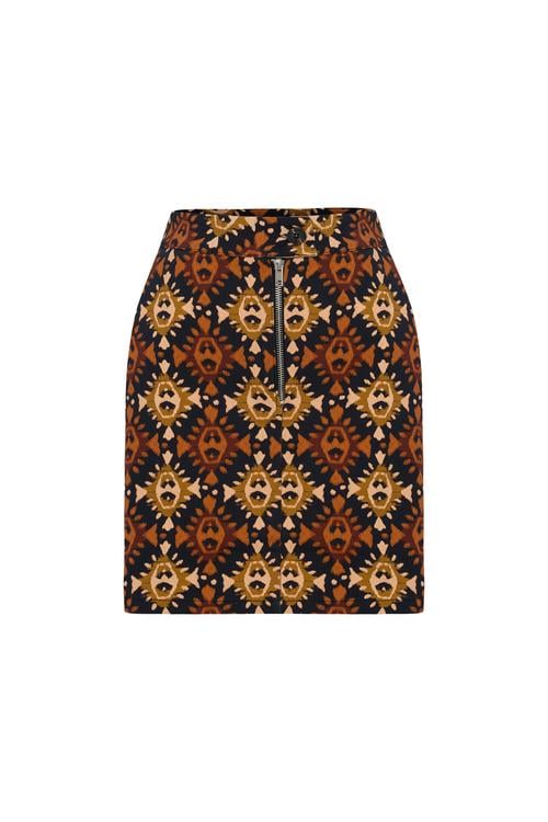 ETNİK BASKILI MİNİ ETEK