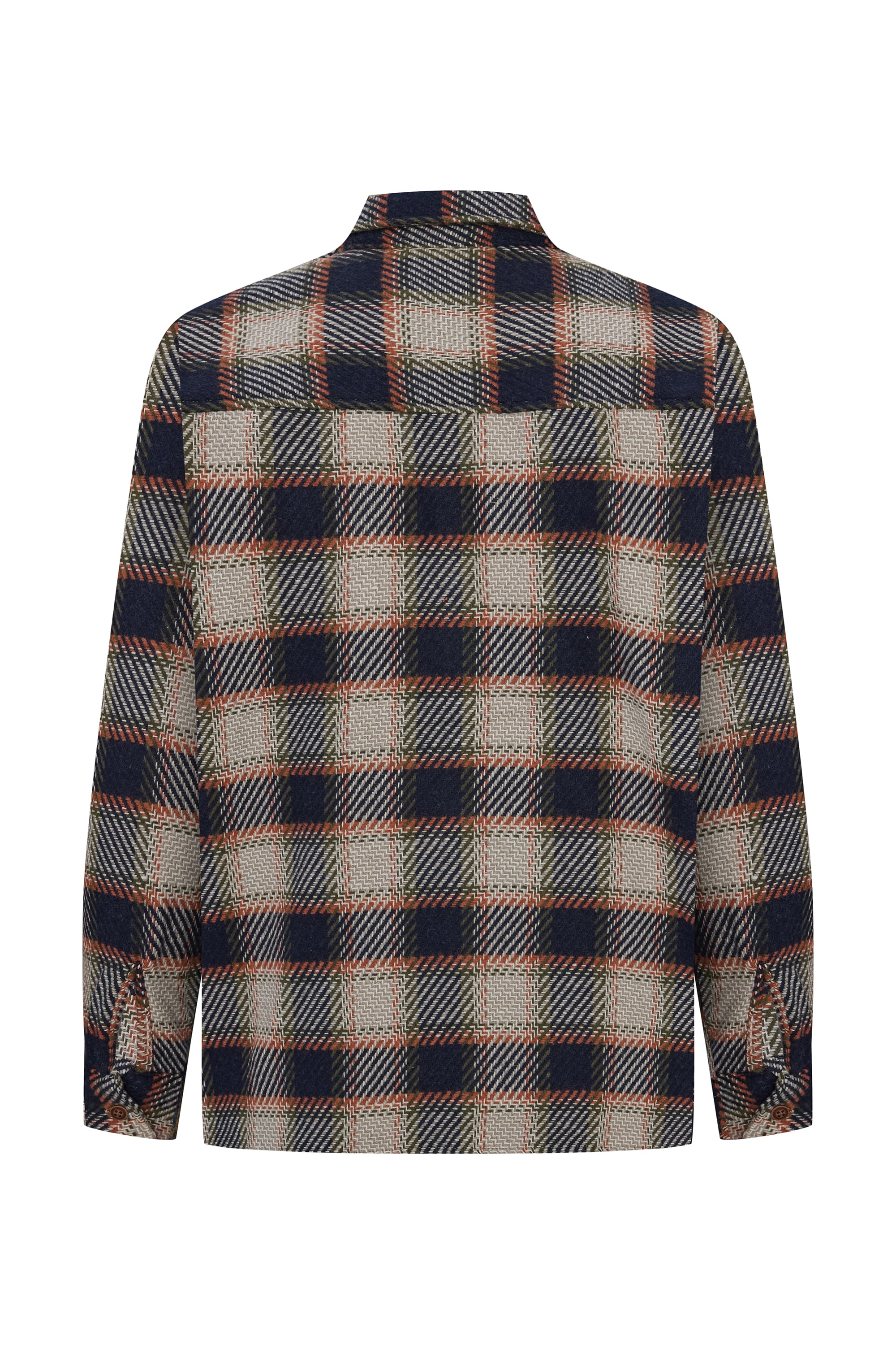 ÇİFT CEPLİ DOKULU REGULAR FIT UZUN KOLLU GÖMLEK