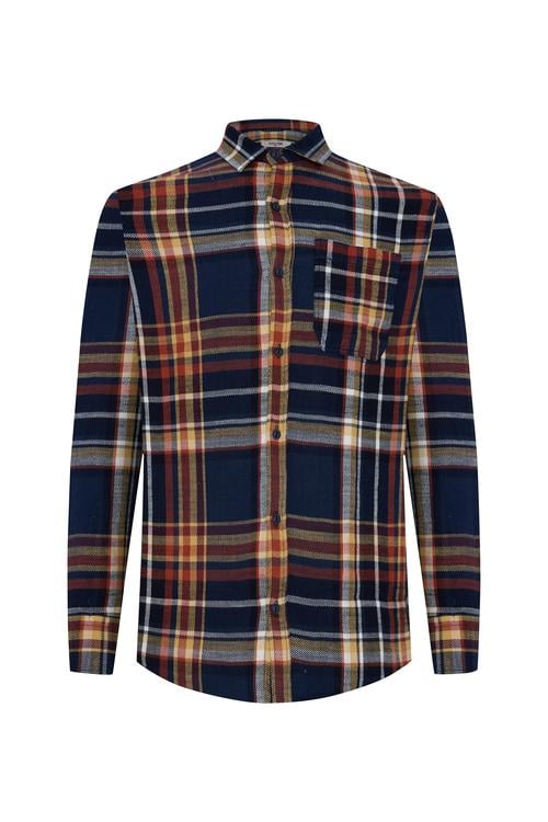 EKOSELİ REGULAR FIT UZUN KOLLU GÖMLEK