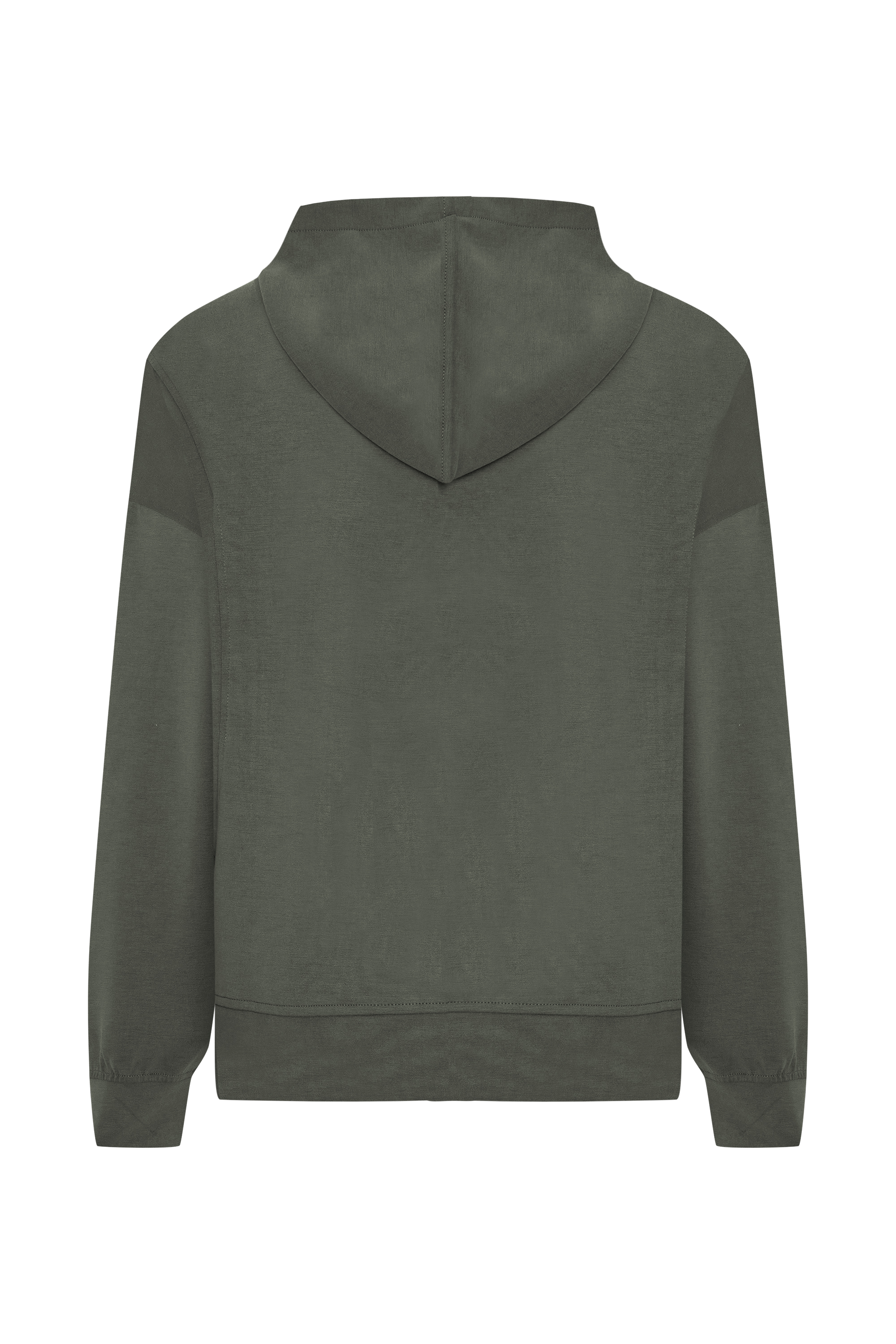 MODAL KAPÜŞONLU FERMUARLI SWEATSHIRT