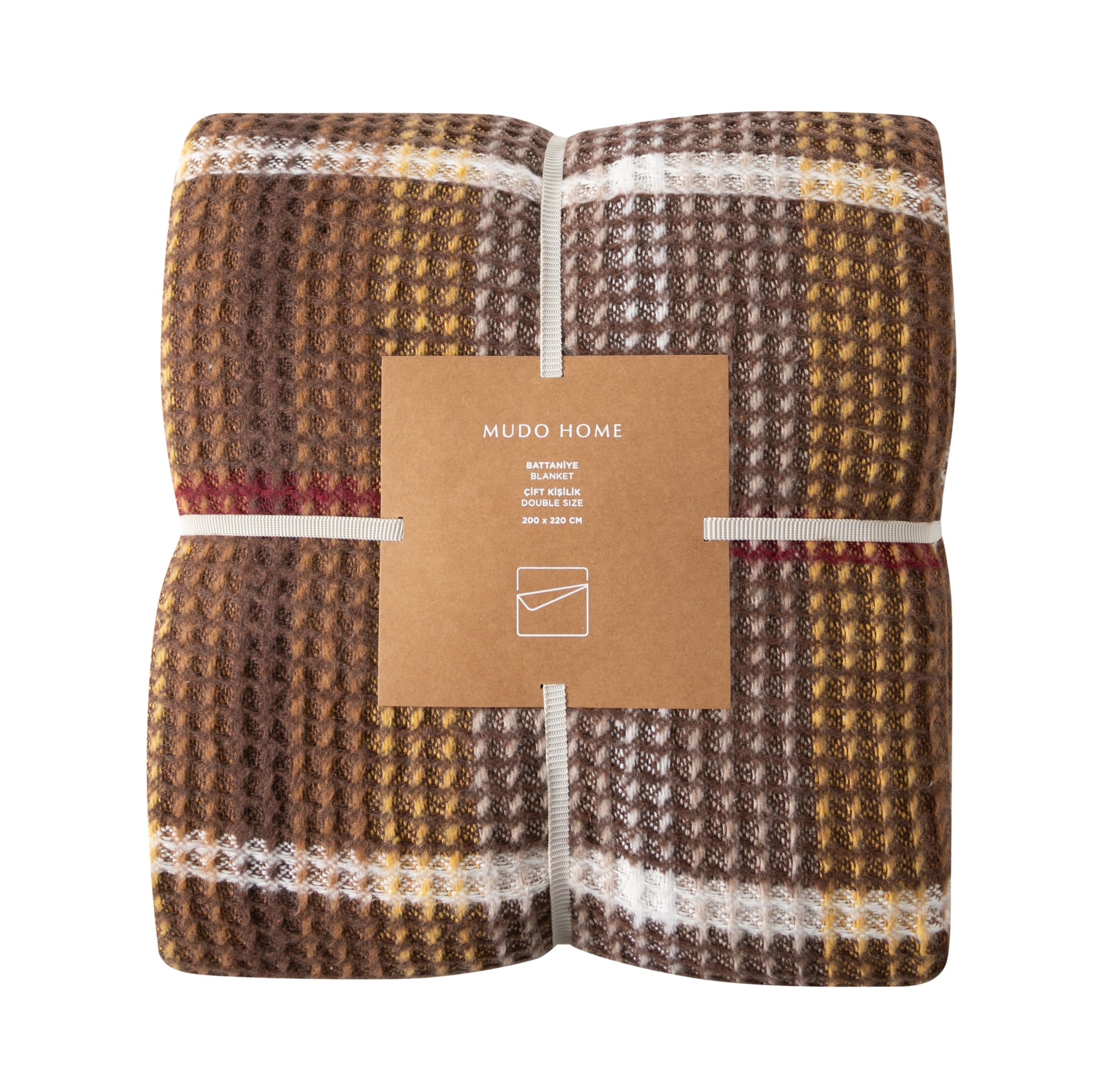 OXFORD SCOTCH BATTANİYE BEJ HARDAL 200X220