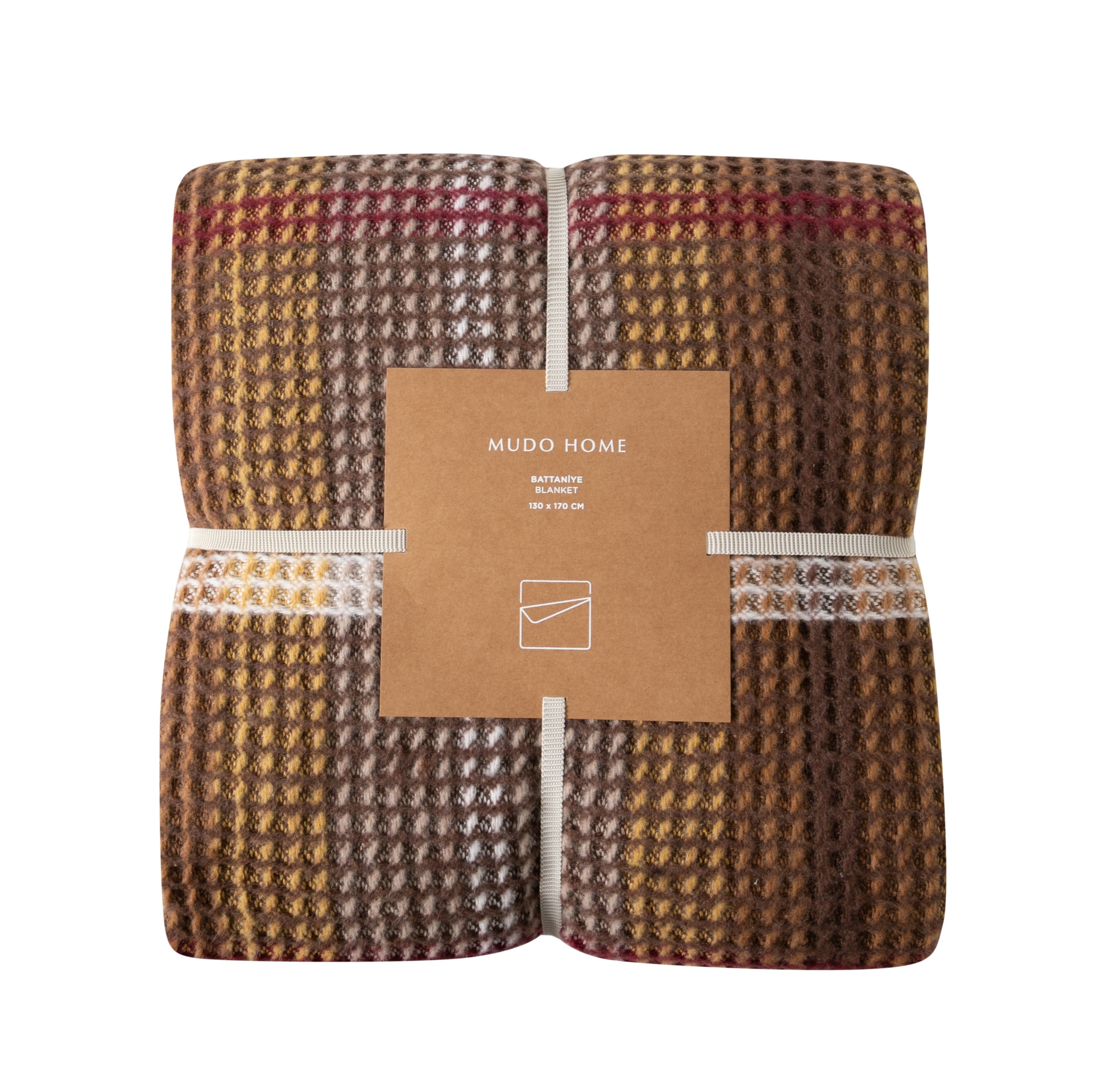 OXFORD SCOTCH DİZ ÜSTÜ BATTANİYE BEJ HARDAL 130X170