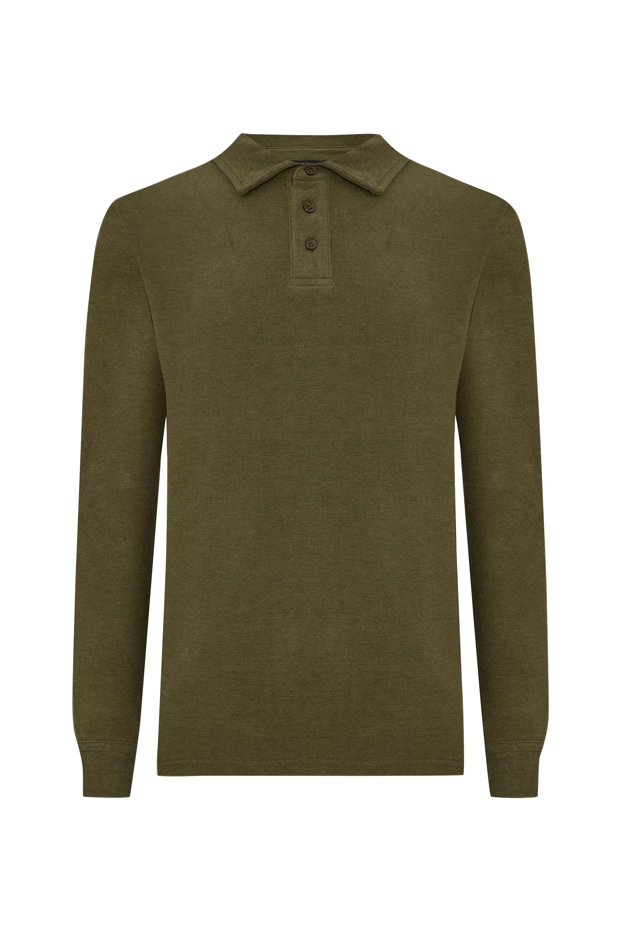 DÜĞMELİ POLO YAKA SWEATSHIRT