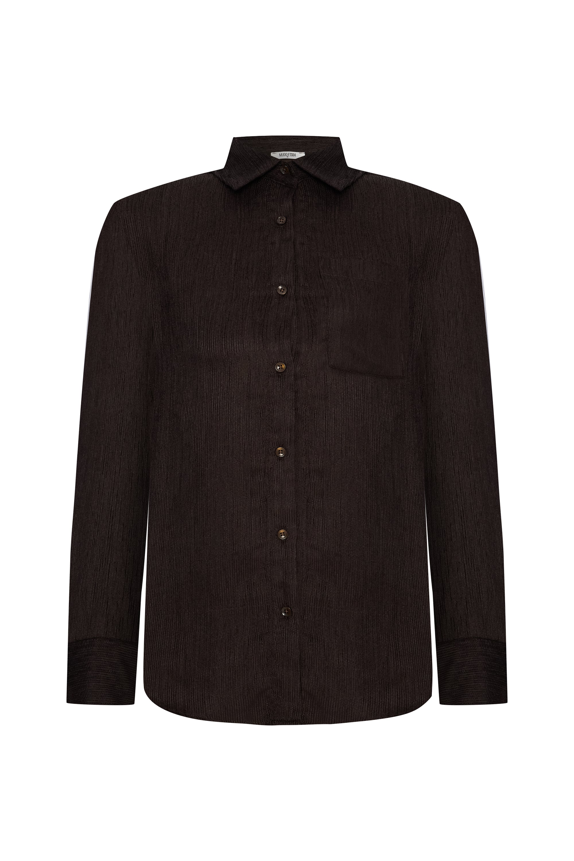 DOKULU UZUN KOLLU GÖMLEK