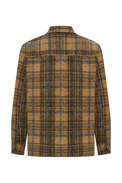 EKOSELİ YÜN KARIŞIMLI GÖMLEK CEKET