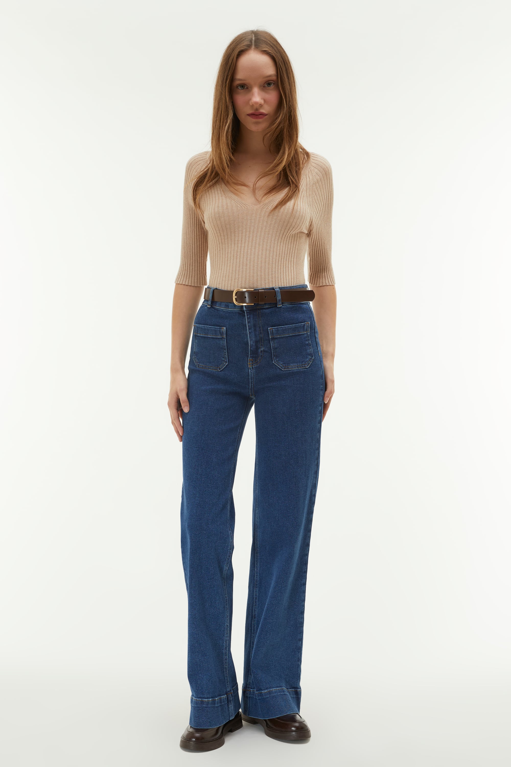 GENİŞ PAÇA JEAN PANTOLON