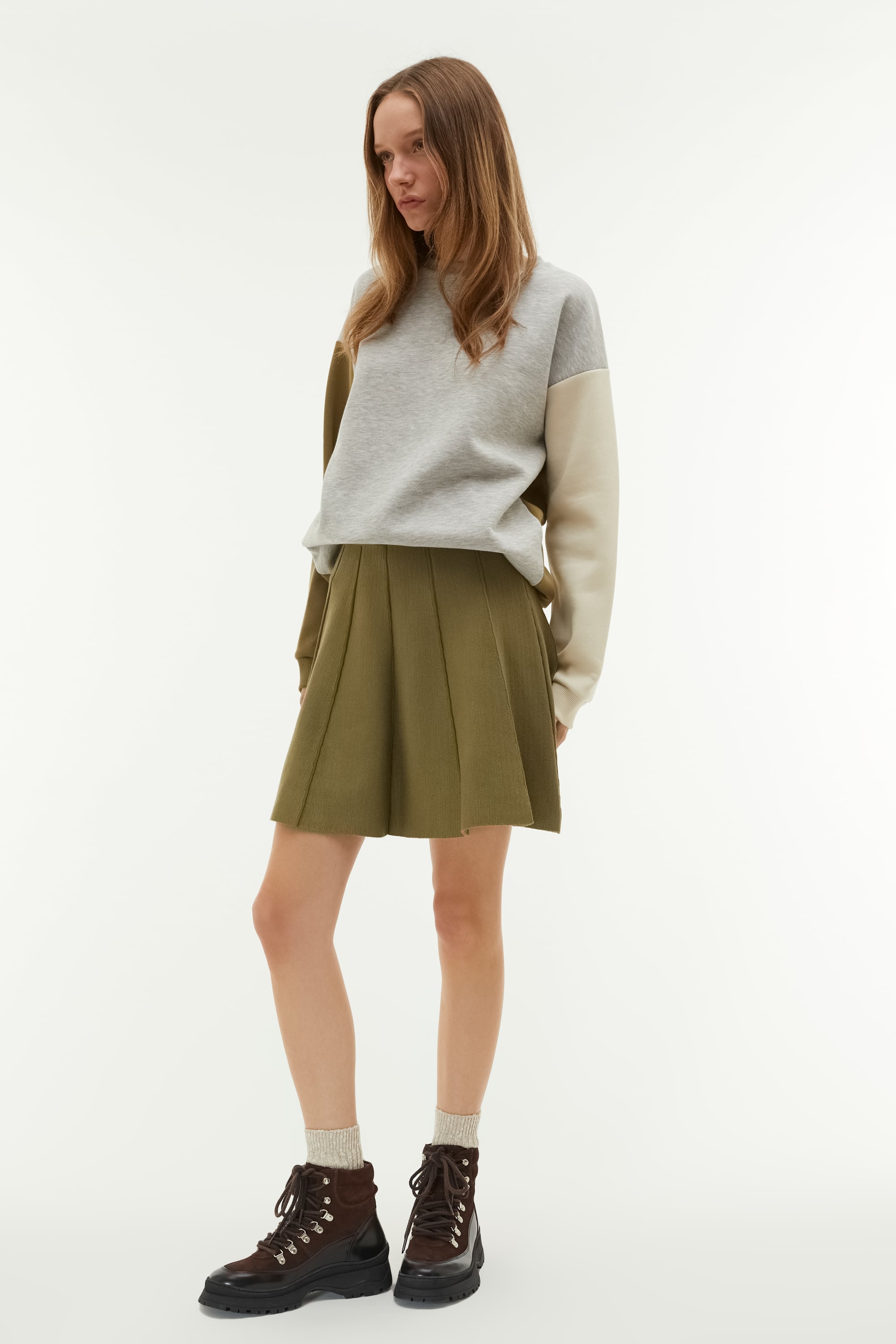 PİLELİ BELİ LASTİKLİ ETEK