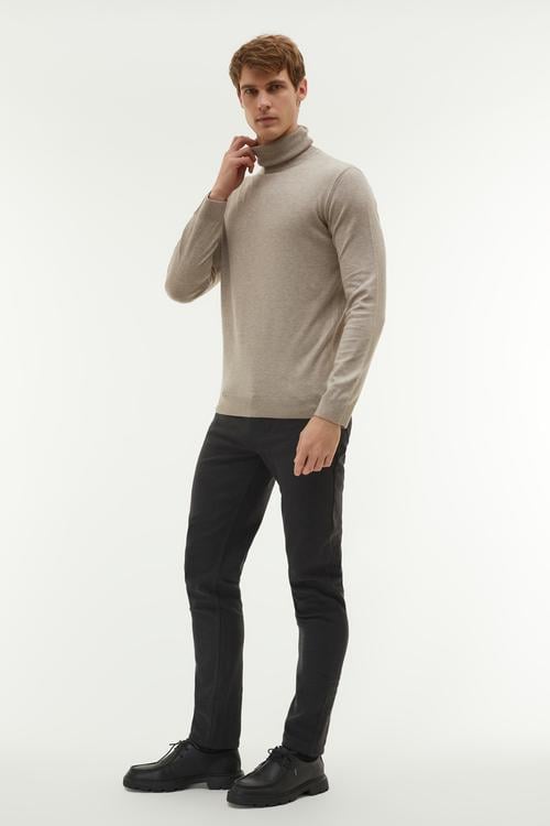  BALIKÇI YAKA TRİKO KAZAK