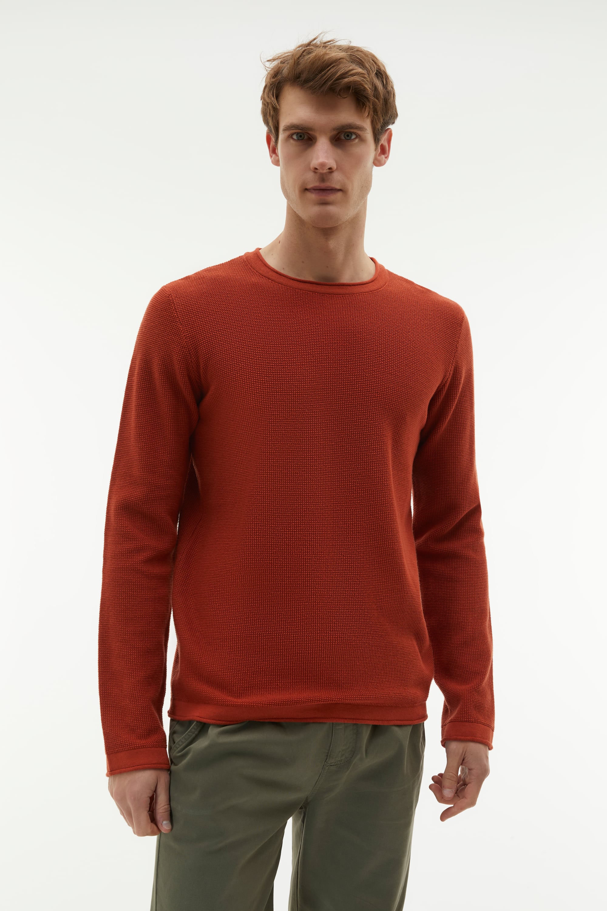 BİSİKLET YAKA TRİKO KAZAK