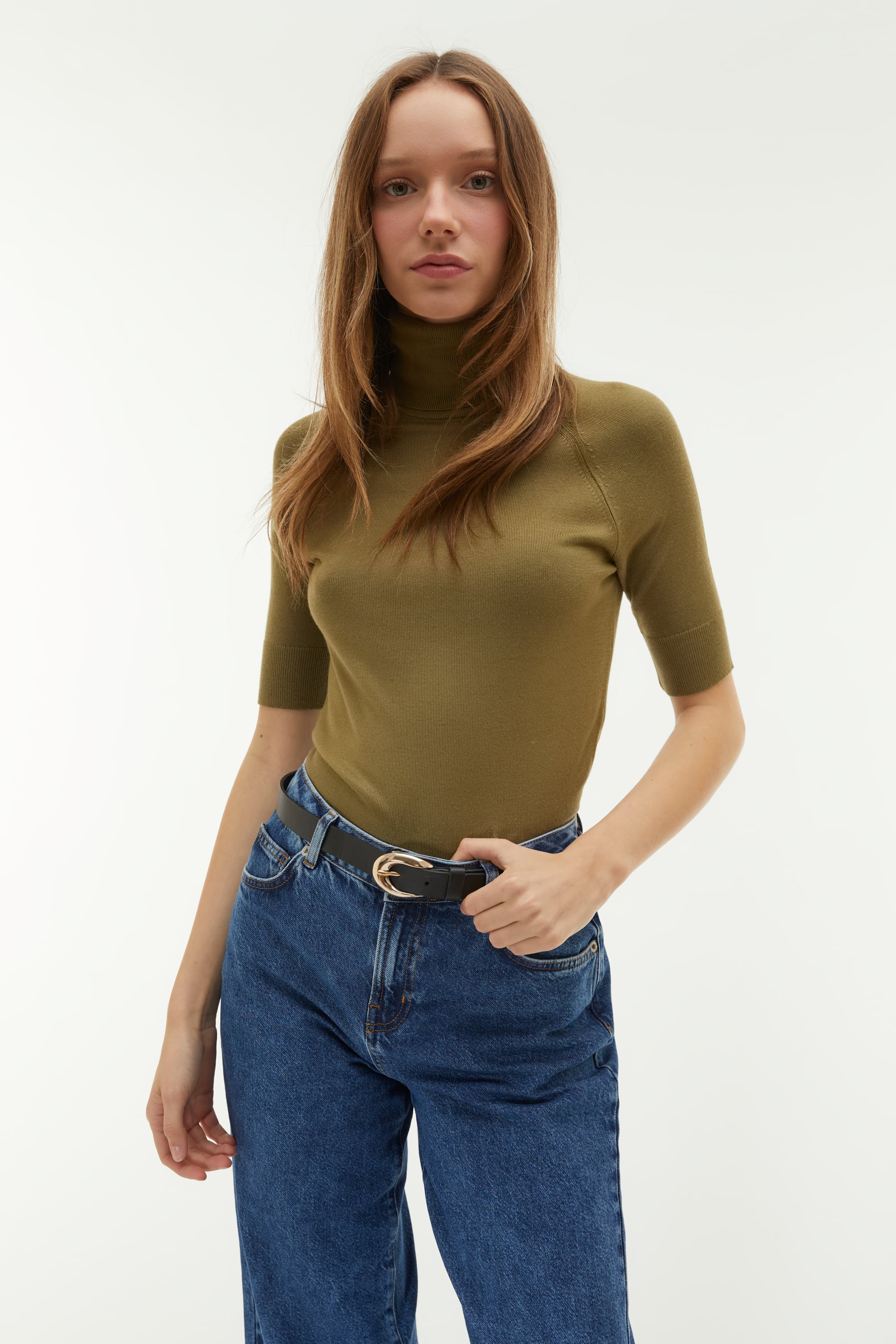 BALIKÇI YAKA KISA KOLLU TRİKO KAZAK