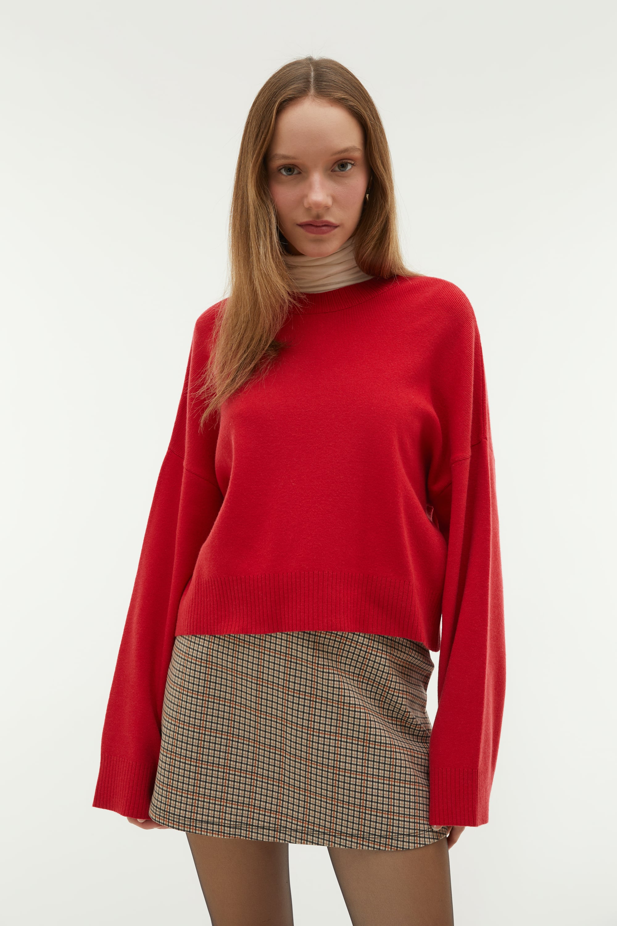 BİSİKLET YAKA TRİKO KAZAK