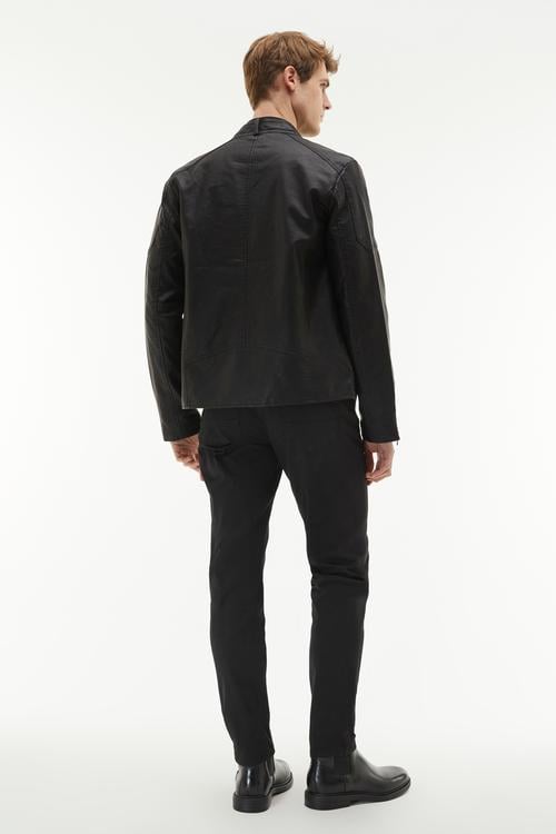  DERİ GÖRÜNÜMLÜ CEKET