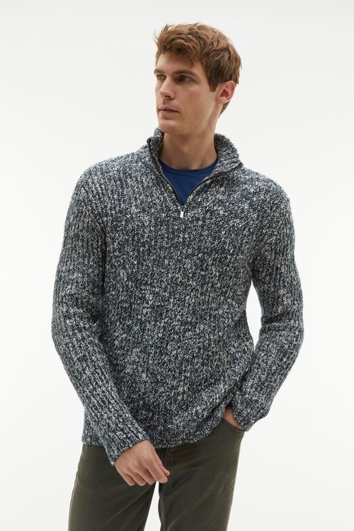  MELANJLI DİK YAKA KAZAK