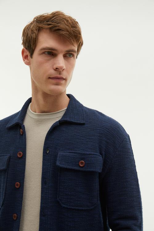  REGULAR FIT TEKSTÜRLÜ GÖMLEK CEKET