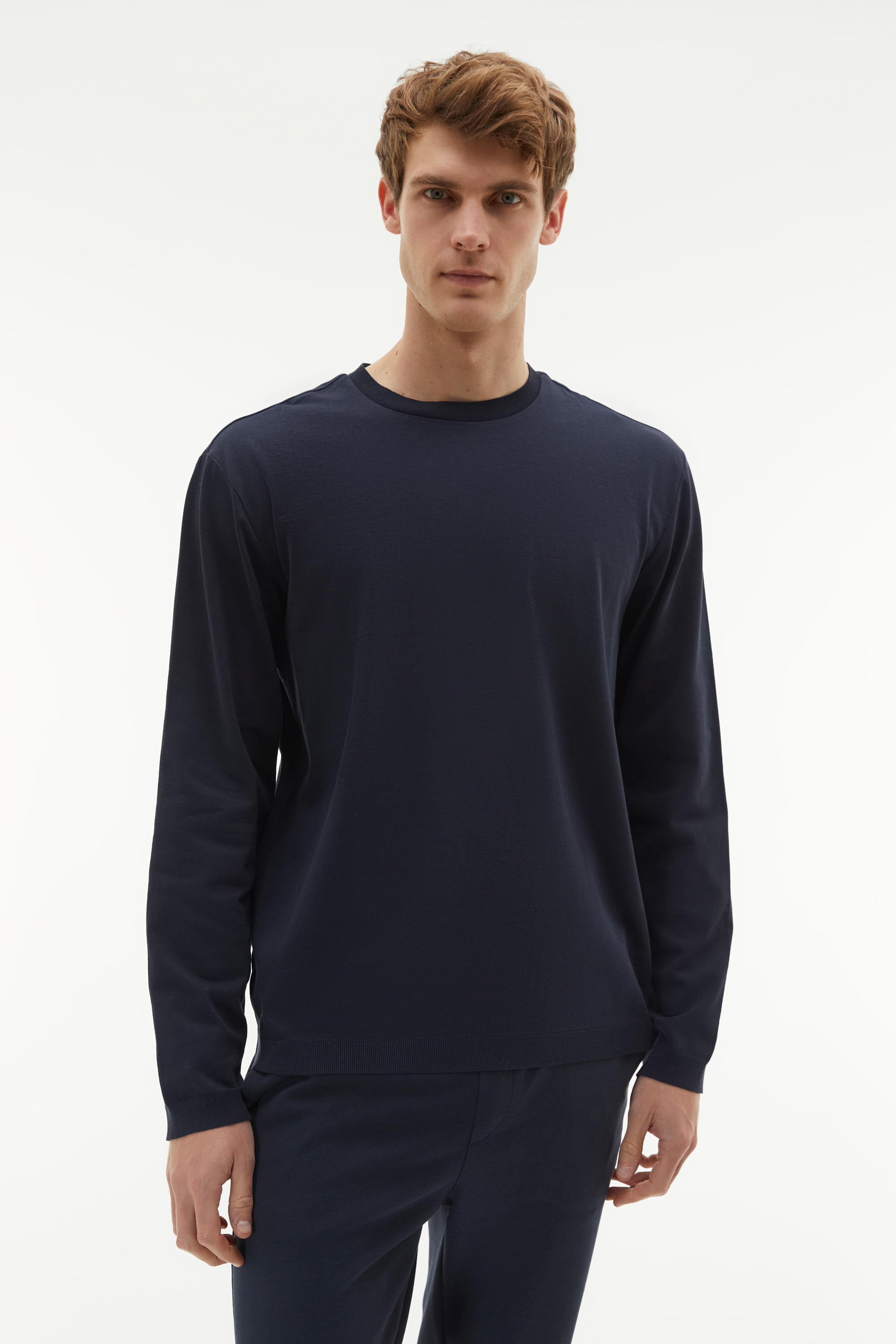 REGULAR FIT BİSİKLET YAKA KAZAK