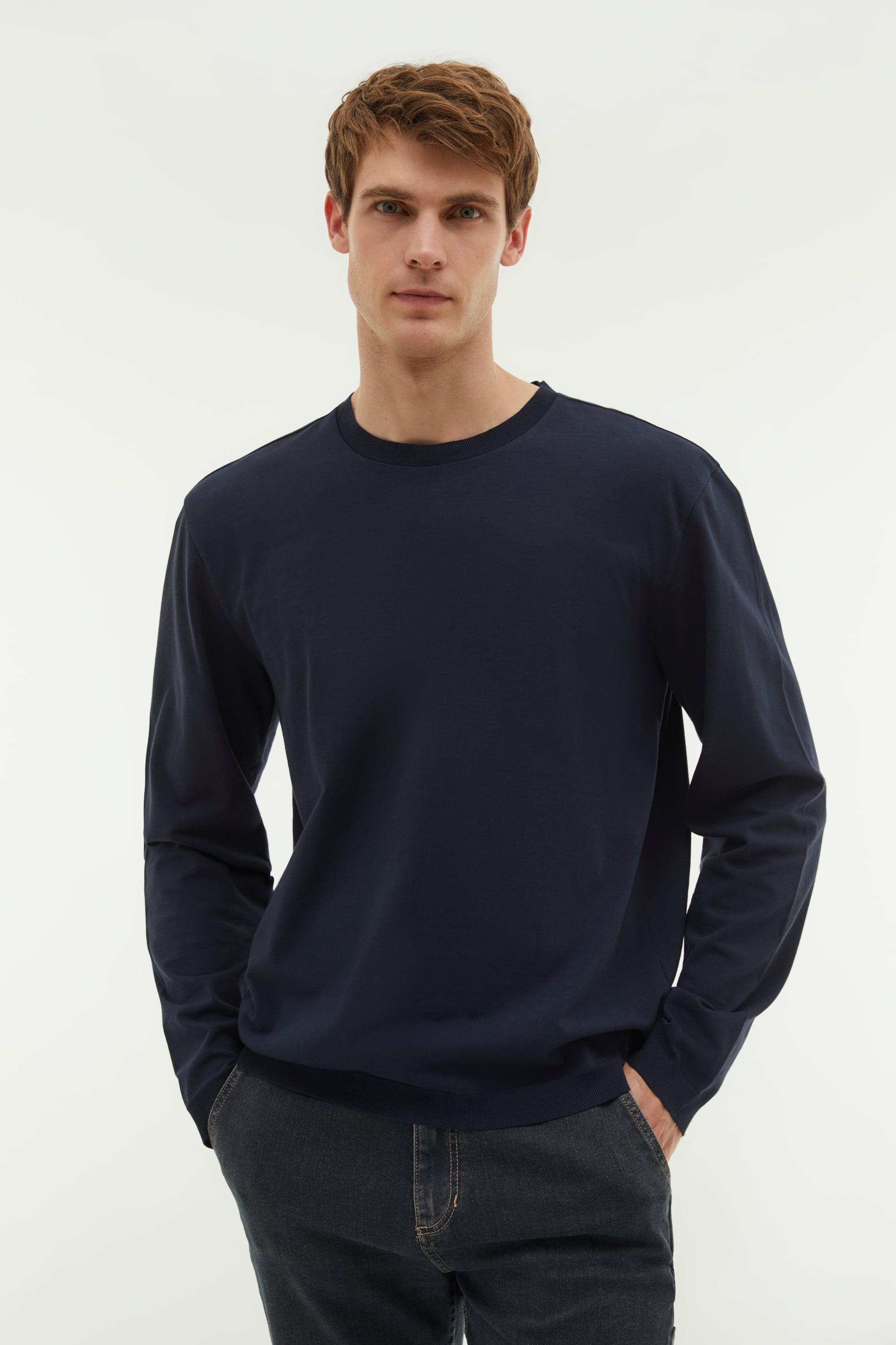 REGULAR FIT BİSİKLET YAKA KAZAK