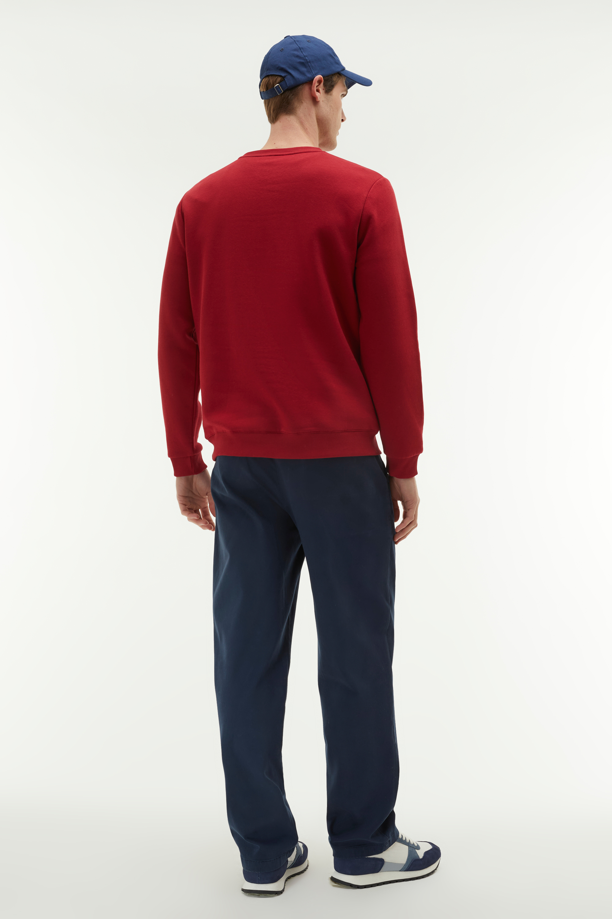 BİSİKLET YAKA UZUN KOLLU SWEATSHIRT