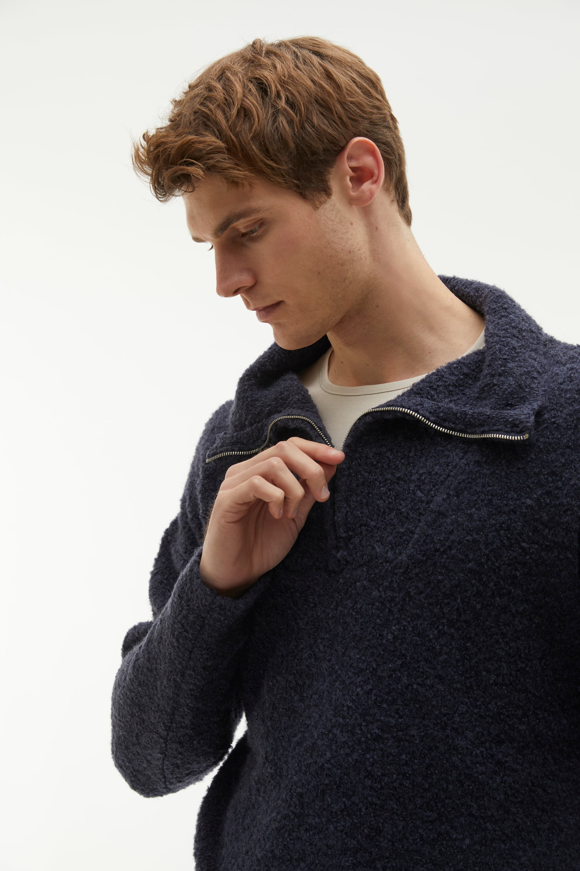 YÜN KARIŞIMLI POLO YAKA KAZAK