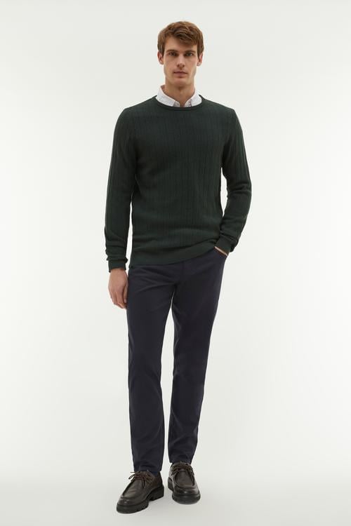 DESENLİ BİSİKLET YAKA KAZAK