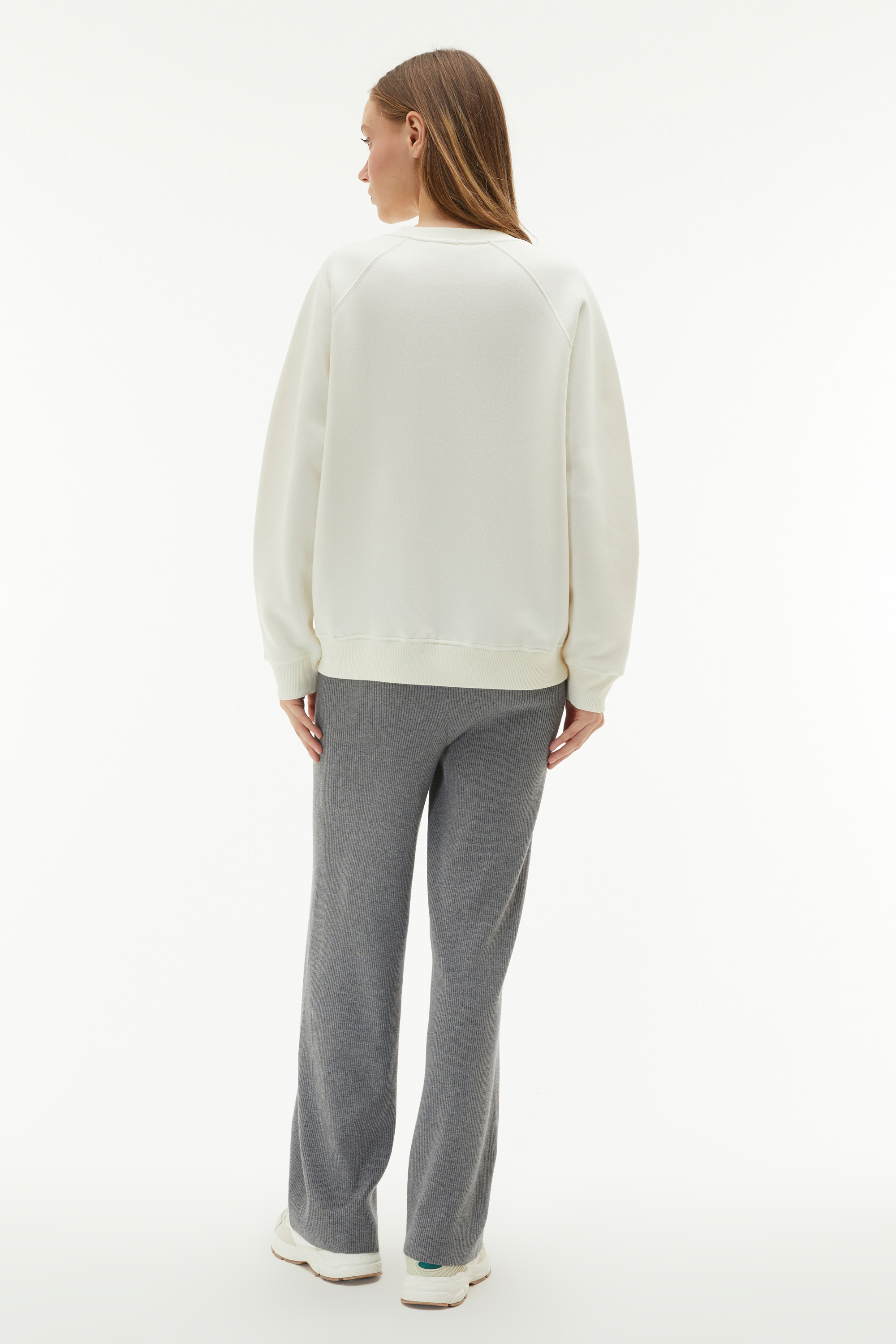 BİSİKLET YAKA LOOSE FIT SWEATSHIRT