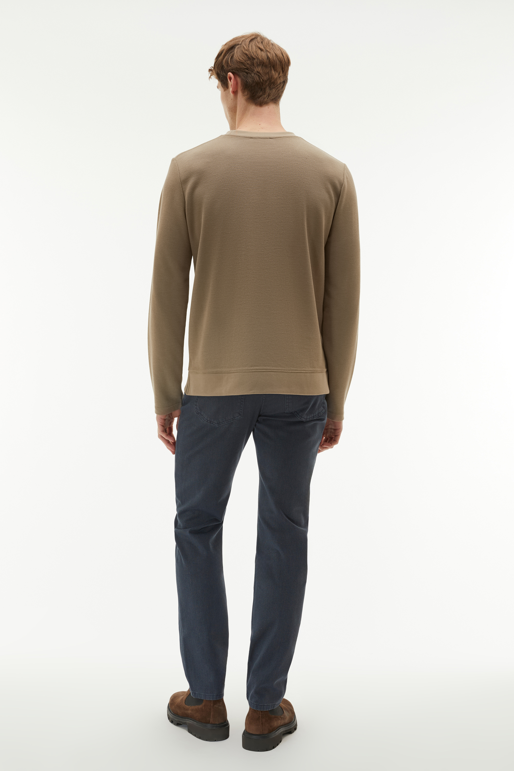 BİSİKLET YAKA UZUN KOLLU SWEATSHIRT