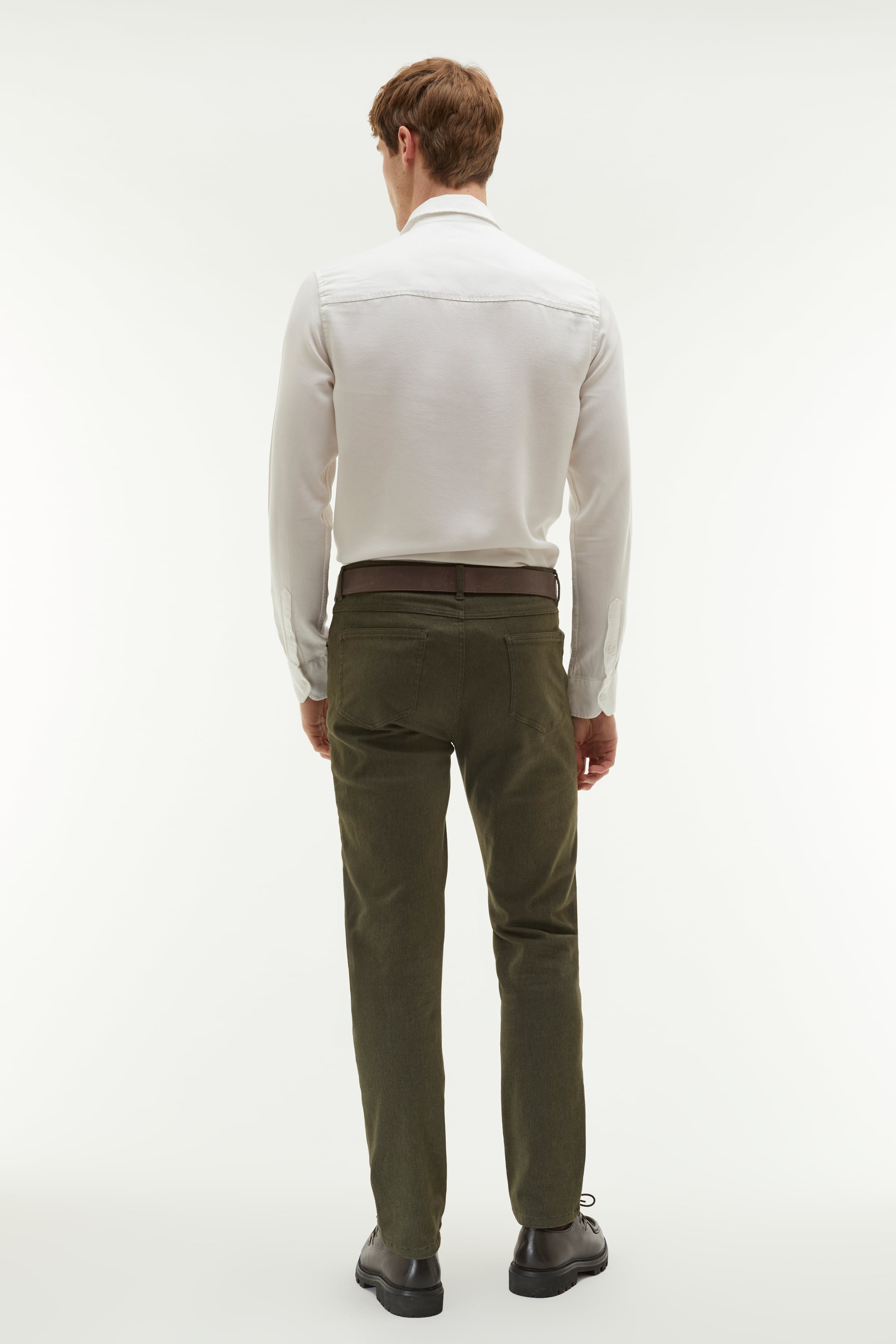 REGULAR FIT TEK CEPLİ UZUN KOLLU GÖMLEK