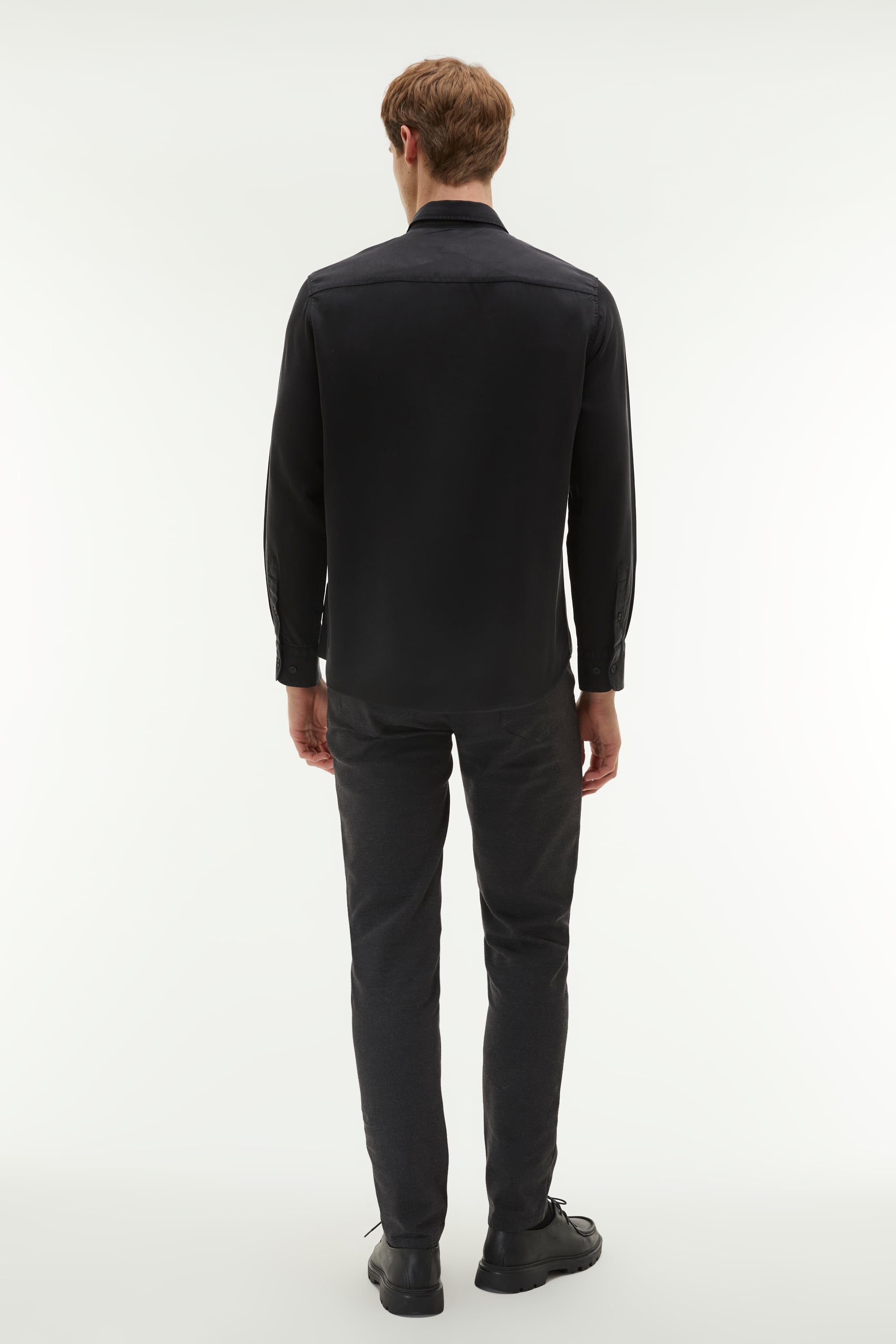 REGULAR FIT LİYOSEL UZUN KOLLU GÖMLEK