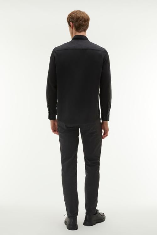  REGULAR FIT LİYOSEL UZUN KOLLU GÖMLEK