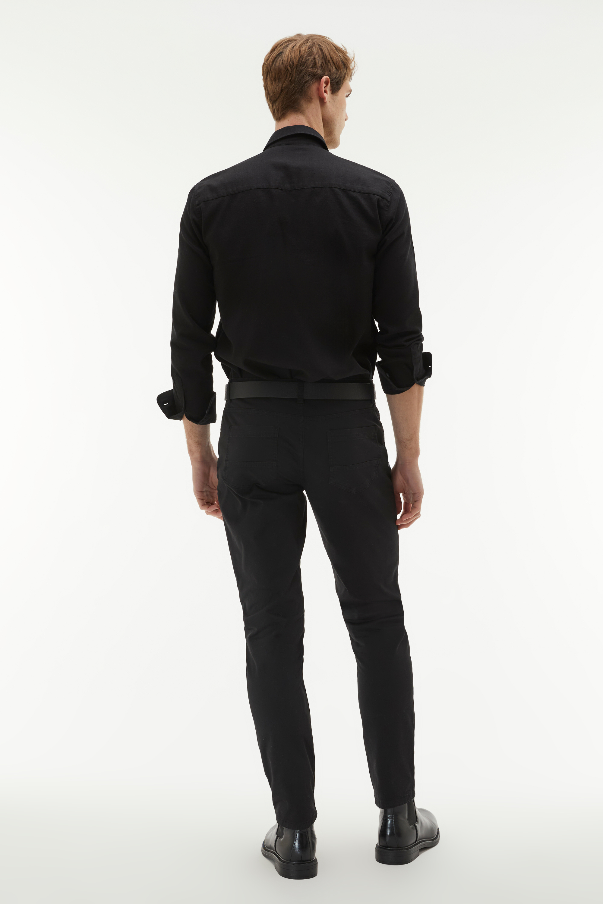 REGULAR FIT TEK CEPLİ UZUN KOLLU GÖMLEK