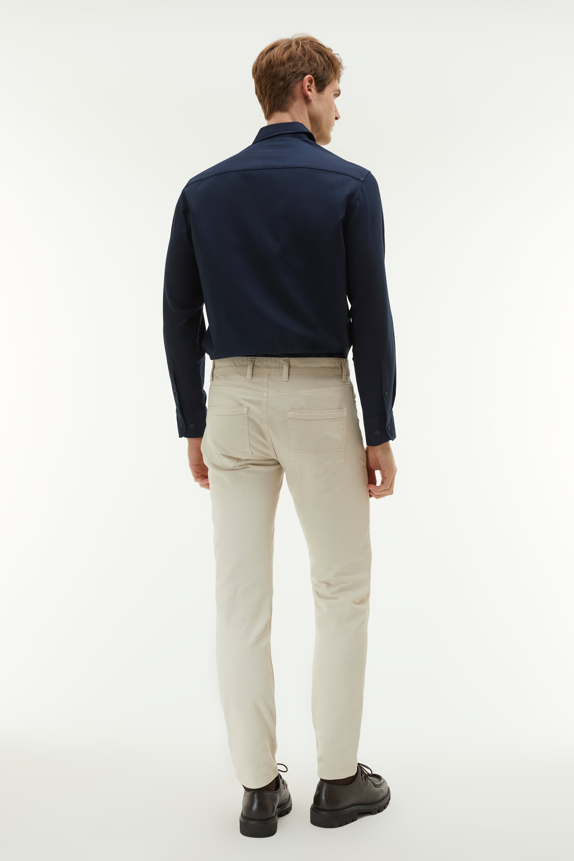 REGULAR FIT TEK CEPLİ UZUN KOLLU GÖMLEK