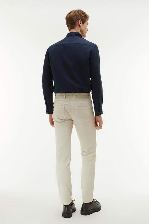  REGULAR FIT TEK CEPLİ UZUN KOLLU GÖMLEK