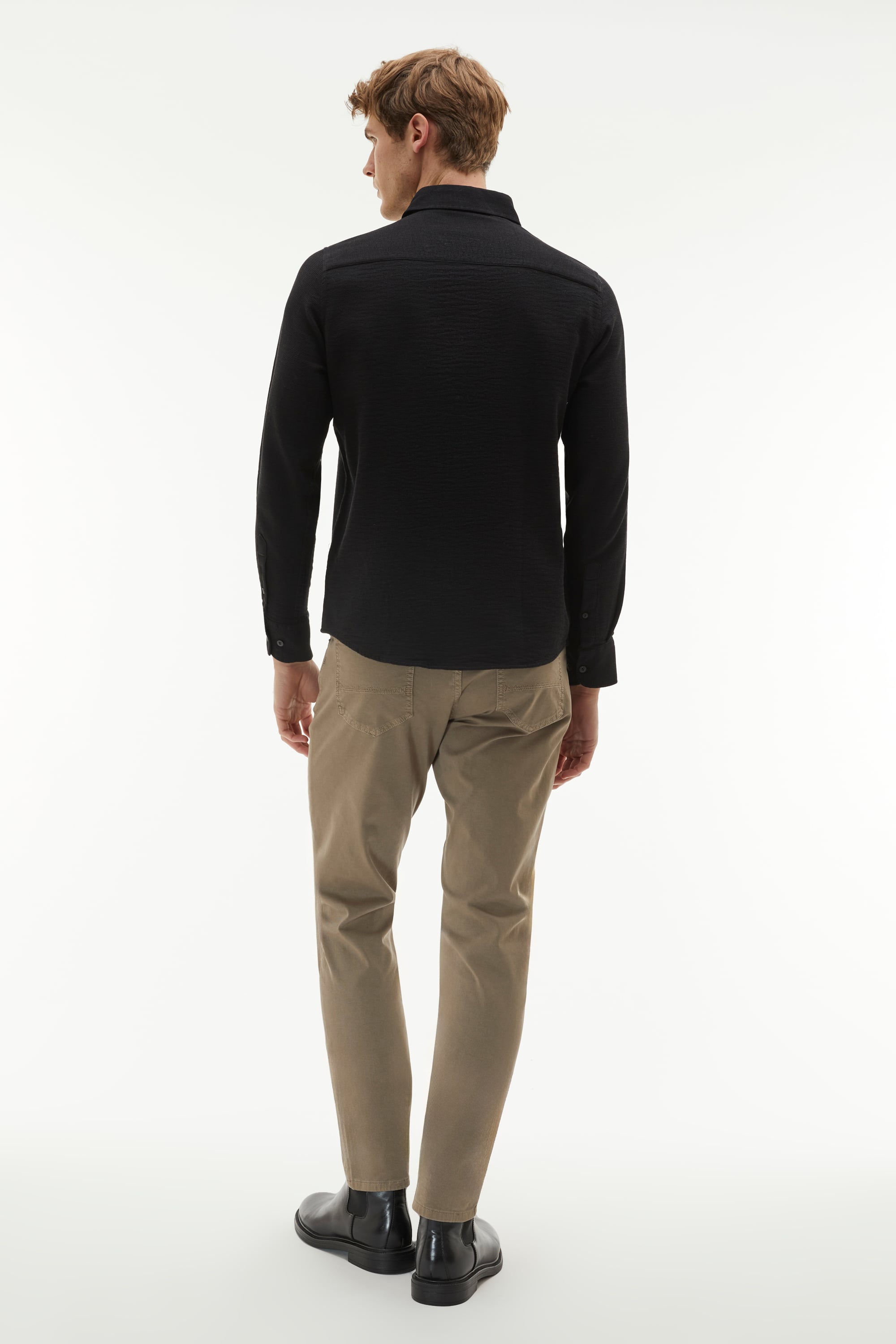 REGULAR FIT ARMÜRLÜ UZUN KOLLU GÖMLEK